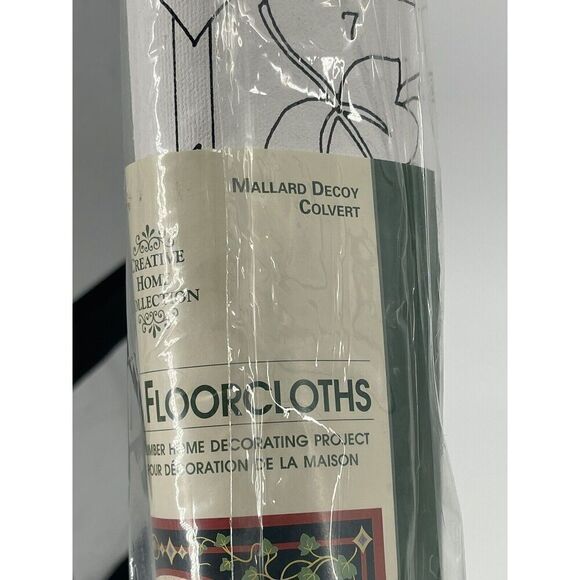 Fabulous Floorcloths Canvas Paint Kit Michael Leclair Mallard Duck 2’ By 3’ DIY - Picture 3 of 6